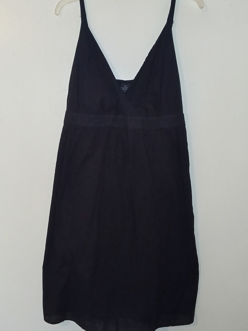 Faded Glory Black V-Neck Spaghetti Strap Mini Dress